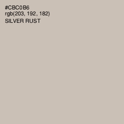 #CBC0B6 - Silver Rust Color Image